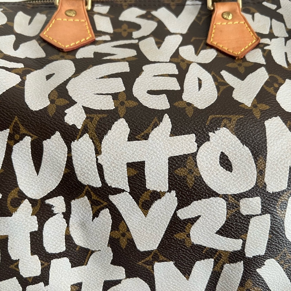 Louis Vuitton GRAFFITI SPEEDY 30 Purse Stephen SPROUSE Top Handle Bag Monogram - Picture 5 of 14